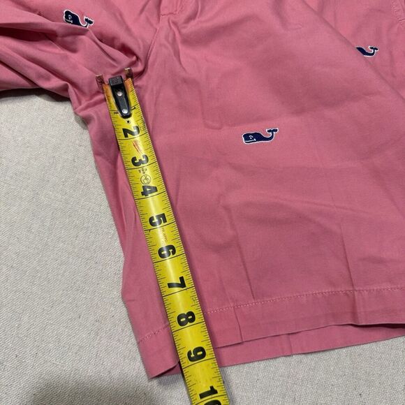 Vineyard Vines Breaker Shorts Mens 32 Pink Whale Chino Preppy Summer 9” Inseam - Picture 5 of 6